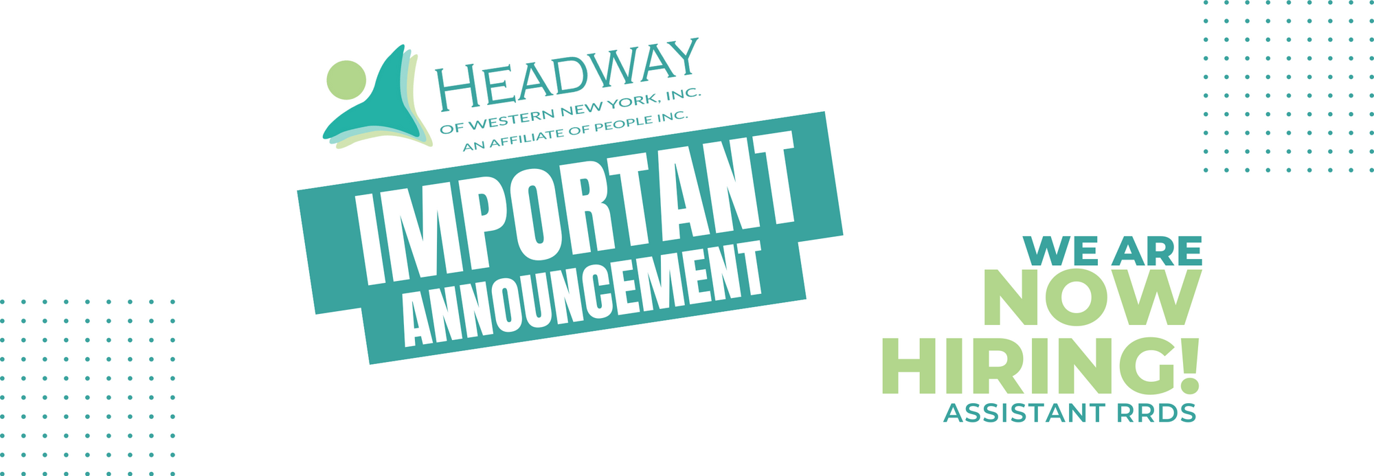 We are now hiring assistant RRDS.