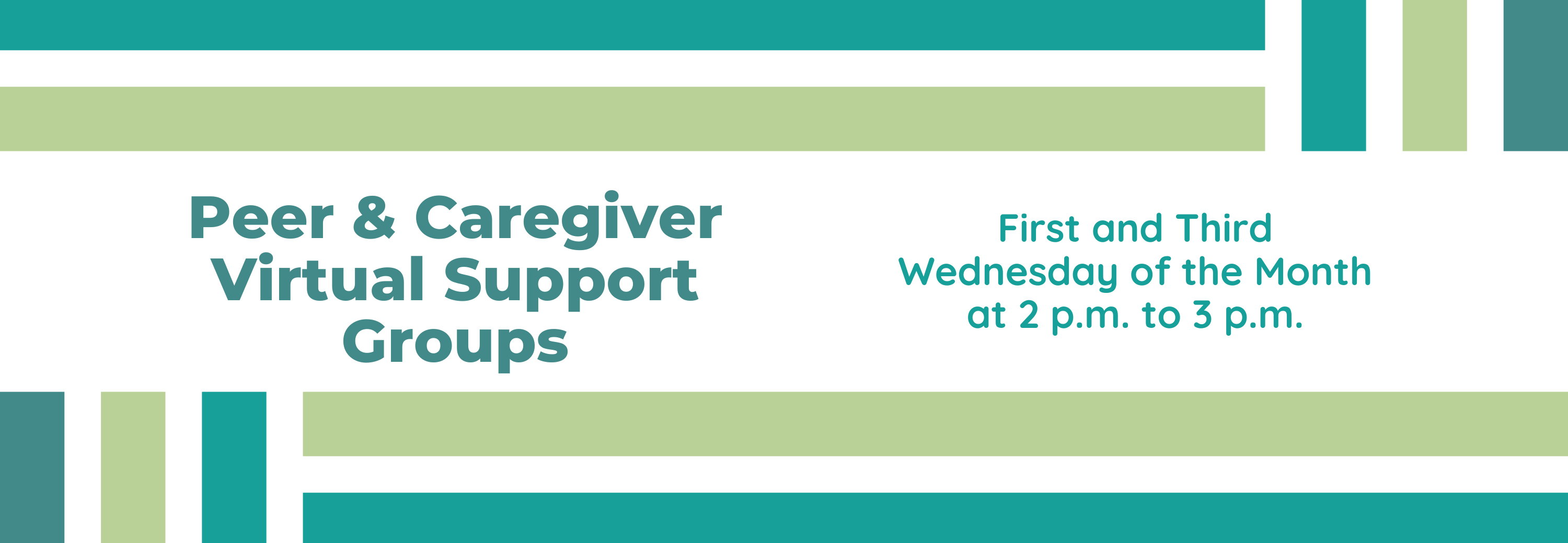 Peer & Caregiver Virtual Support Groups